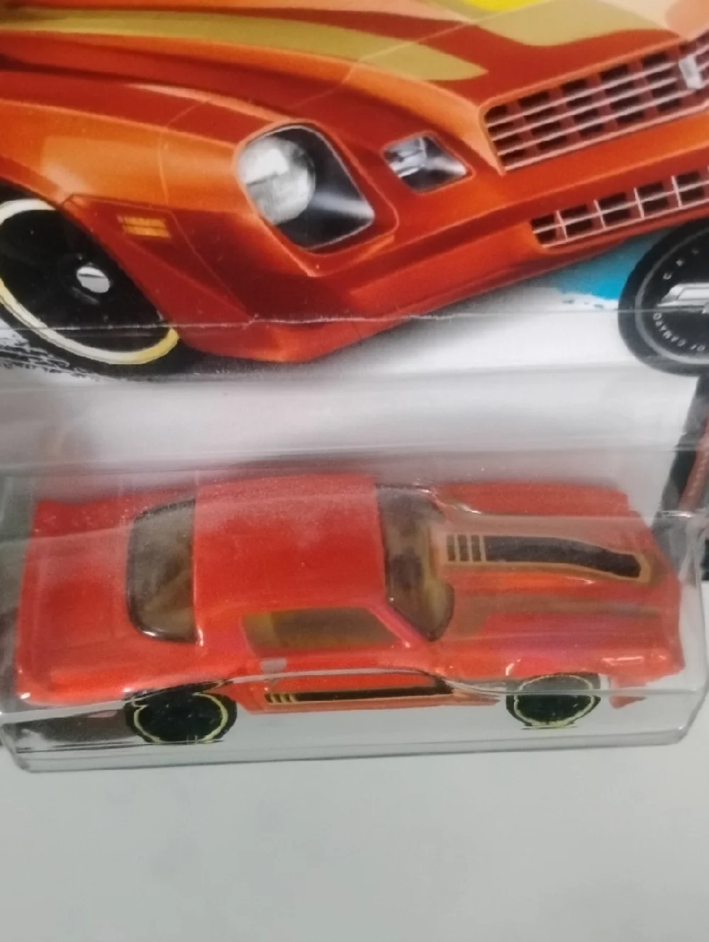 Mattel Hot Wheels '81 Camaro® Orange and Yellow Stripe Toy Car